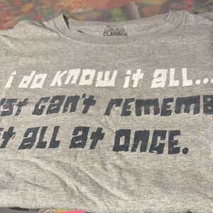 Gray men’s tee shirt